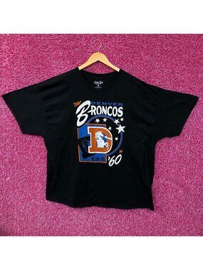 Junk Food Clothing Denver Broncos Football Black Tee size 2XL
